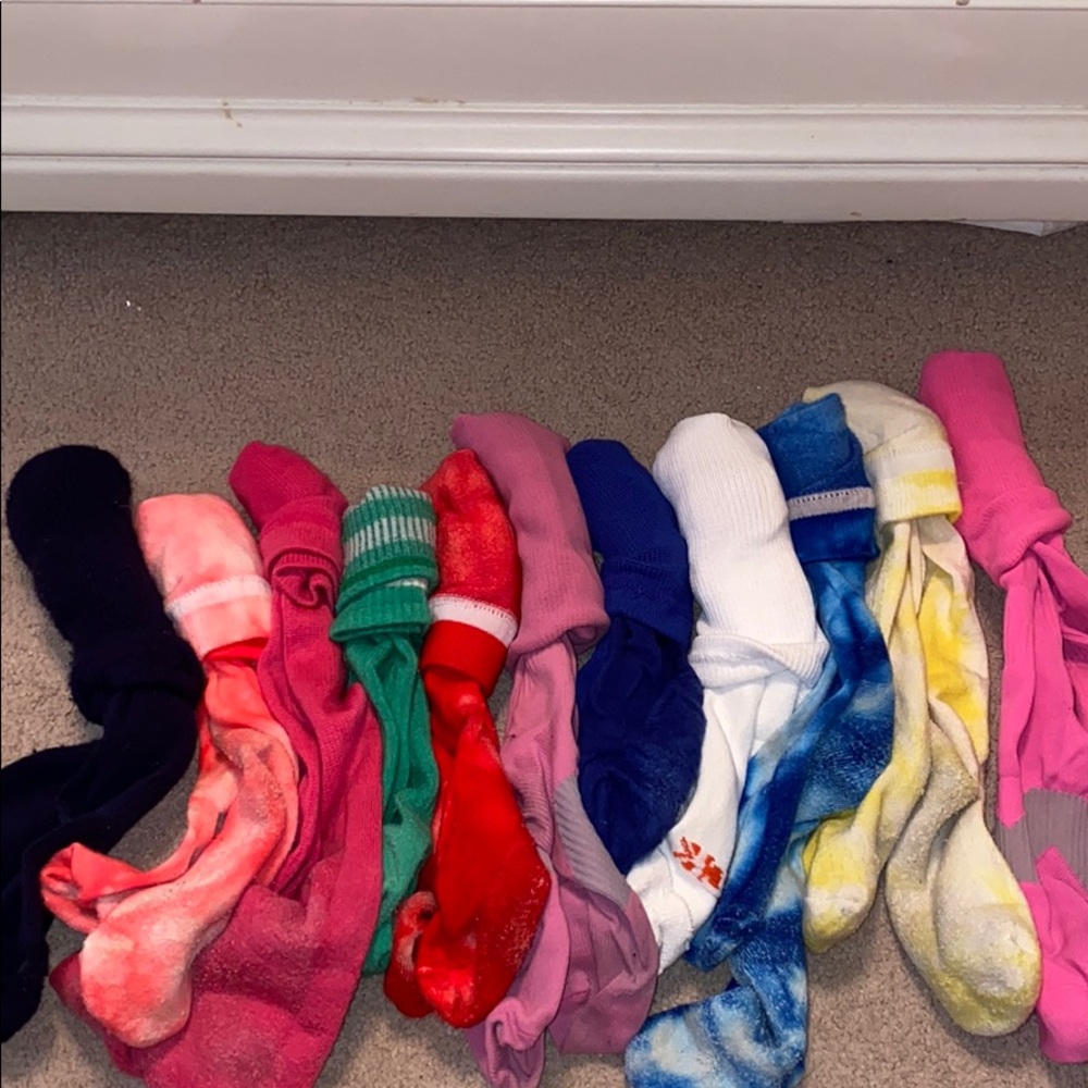 11 pairs of socks